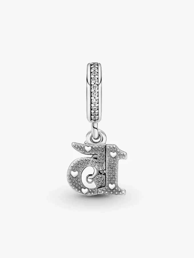15th Birthday Dangle Charm aus Sterlingsilber