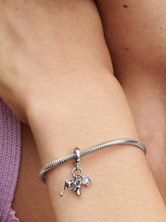 2024 Abschluss-Dangle Charm – Sterlingsilber