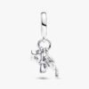 2024 Abschluss-Dangle Charm – Sterlingsilber