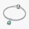 2025 Vierblättriges Kleeblatt-Dangle Charm mit im Labor gezüchtetem Diamanten, 0,009 ct insgesamt, Sterlingsilber, 14-karätige Vergoldung 2025 Vierblättriges Kleeblatt-Dangle Charm mit im Labor gezüchtetem Diamanten, 0,009 ct insgesamt, Sterlingsilber, 14-karätige Vergoldung