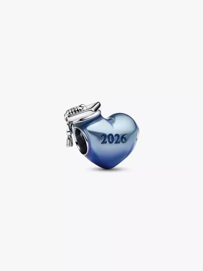 2026 Blaues Abschluss-Charm-Armband-Set, 2er-Set 2026 Blaues Abschluss-Charm-Armband-Set, 2er-Set
