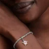 2026 Dangle Charm mit rosa Meeresschildkröte und im Labor gezüchtetem Diamanten, 0,007 ct insgesamt, Sterlingsilber, 14-karätige Vergoldung 2026 Dangle Charm mit rosa Meeresschildkröte und im Labor gezüchtetem Diamanten, 0,007 ct insgesamt, Sterlingsilber, 14-karätige Vergoldung