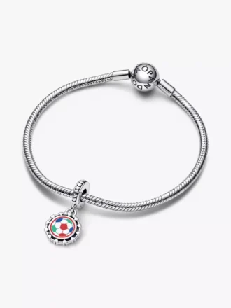 2026 Fußball-Dangle Charm aus Sterlingsilber