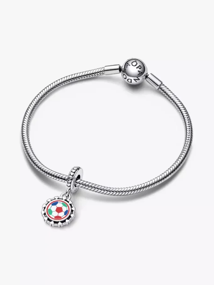 2026 Fußball-Dangle Charm aus Sterlingsilber 2026 Fußball-Dangle Charm aus Sterlingsilber