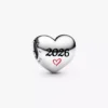 2026 Herz-Charm aus Sterlingsilber