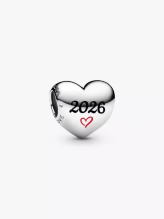 2026 Herz-Charm aus Sterlingsilber