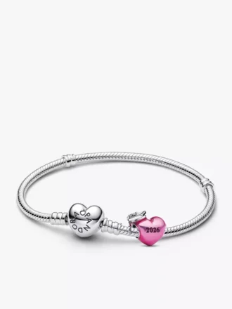 2026 rosa Abschluss-Charm-Armband-Set, 2er-Set