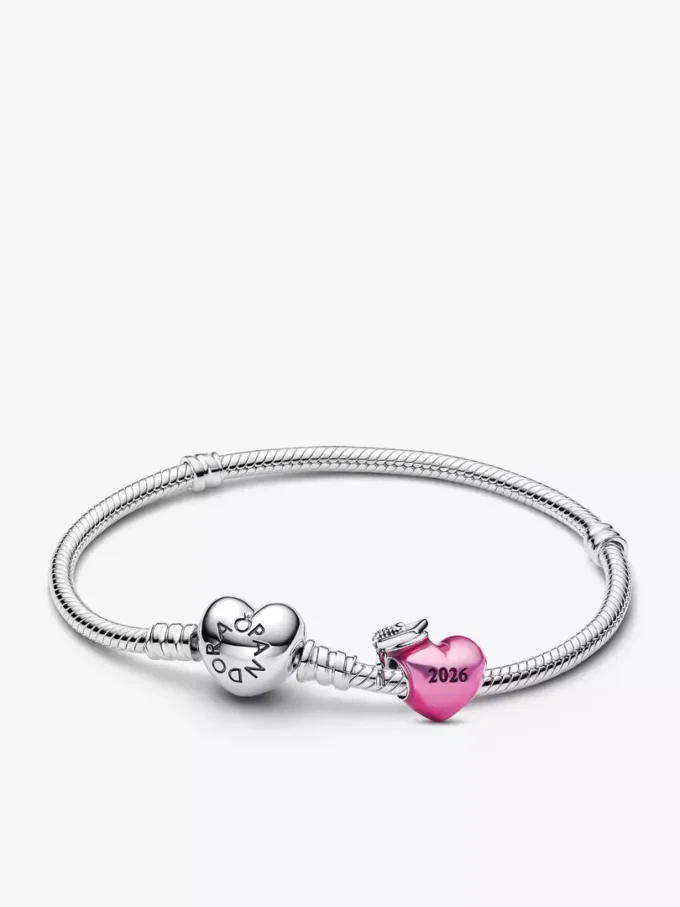 2026 rosa Abschluss-Charm-Armband-Set, 2er-Set 2026 rosa Abschluss-Charm-Armband-Set, 2er-Set