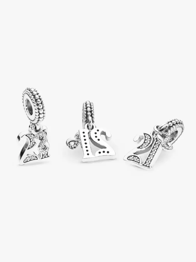 21. Geburtstag-Dangle Charm aus Sterlingsilber 21. Geburtstag-Dangle Charm aus Sterlingsilber