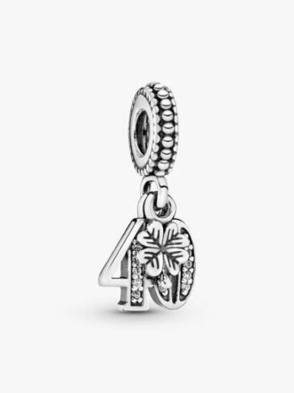 40th Celebration Dangle Charm – Sterlingsilber