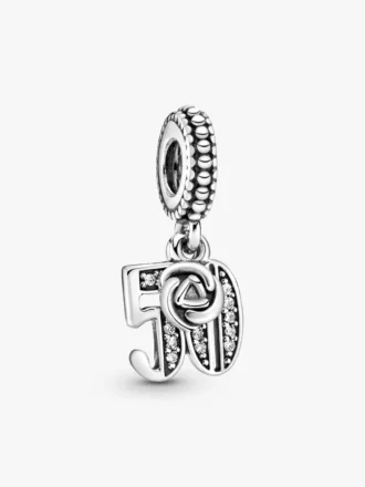 50-jähriges Jubiläum – Dangle Charm aus Sterlingsilber