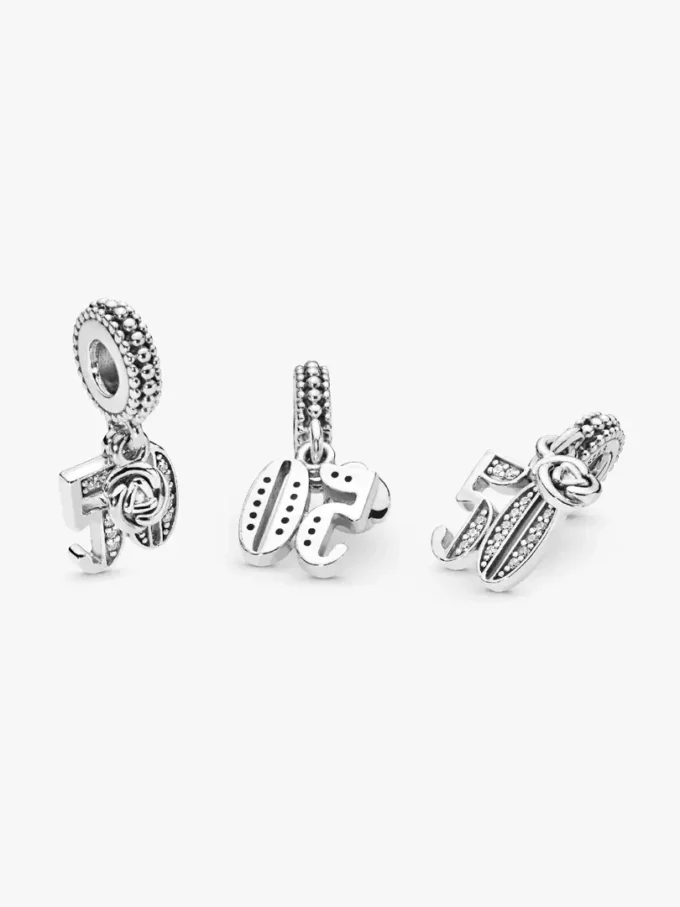 50-jähriges Jubiläum – Dangle Charm aus Sterlingsilber 50-jähriges Jubiläum – Dangle Charm aus Sterlingsilber