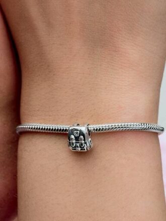 Abenteuer-Rucksack-Charm – Sterlingsilber