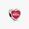 Alabama-Herz-Charm aus Sterlingsilber Alabama-Herz-Charm aus Sterlingsilber