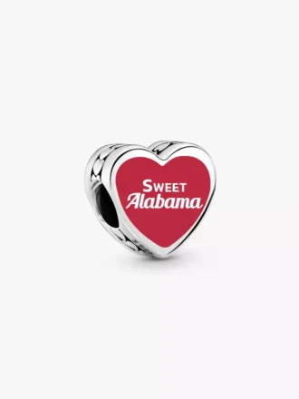 Alabama-Herz-Charm aus Sterlingsilber
