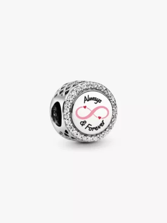 „Always & Forever“-Charm aus Sterlingsilber