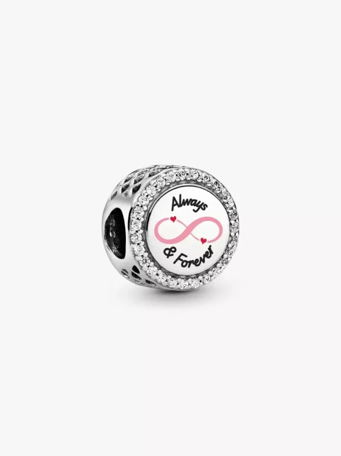 „Always & Forever“-Charm aus Sterlingsilber „Always & Forever“-Charm aus Sterlingsilber