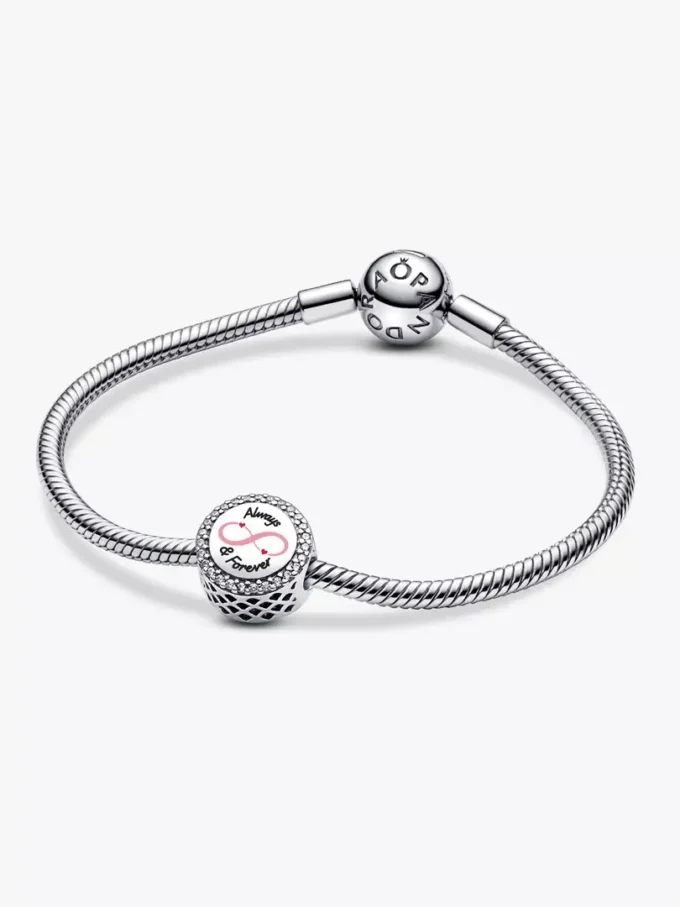 „Always & Forever“-Charm aus Sterlingsilber „Always & Forever“-Charm aus Sterlingsilber