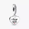 „Always in my heart“-Dangle Charm aus Sterlingsilber „Always in my heart“-Dangle Charm aus Sterlingsilber