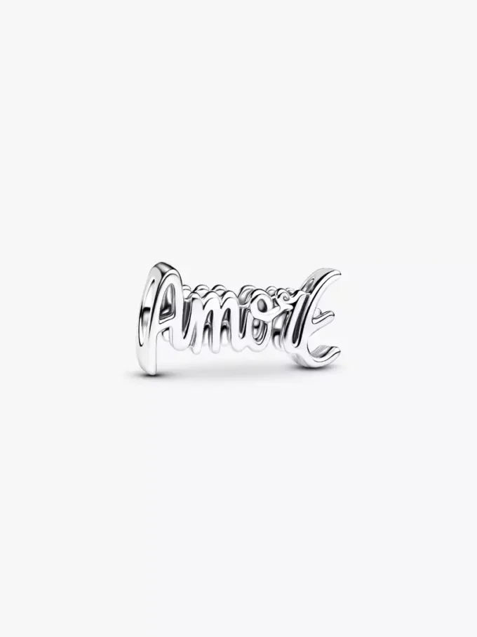 „Amore“-Charm aus Sterlingsilber „Amore“-Charm aus Sterlingsilber