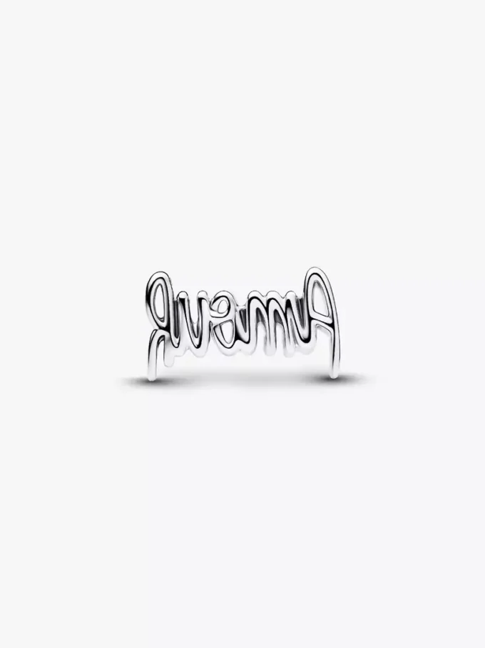 Amour-Charm mit Schriftzug aus Sterlingsilber Amour-Charm mit Schriftzug aus Sterlingsilber