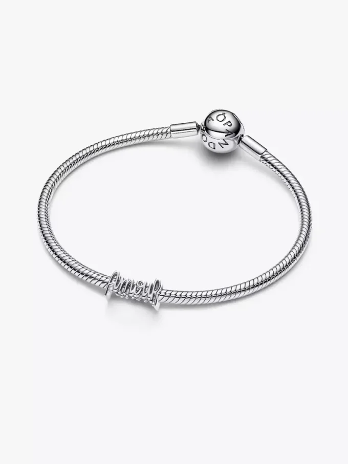 Amour-Charm mit Schriftzug aus Sterlingsilber Amour-Charm mit Schriftzug aus Sterlingsilber