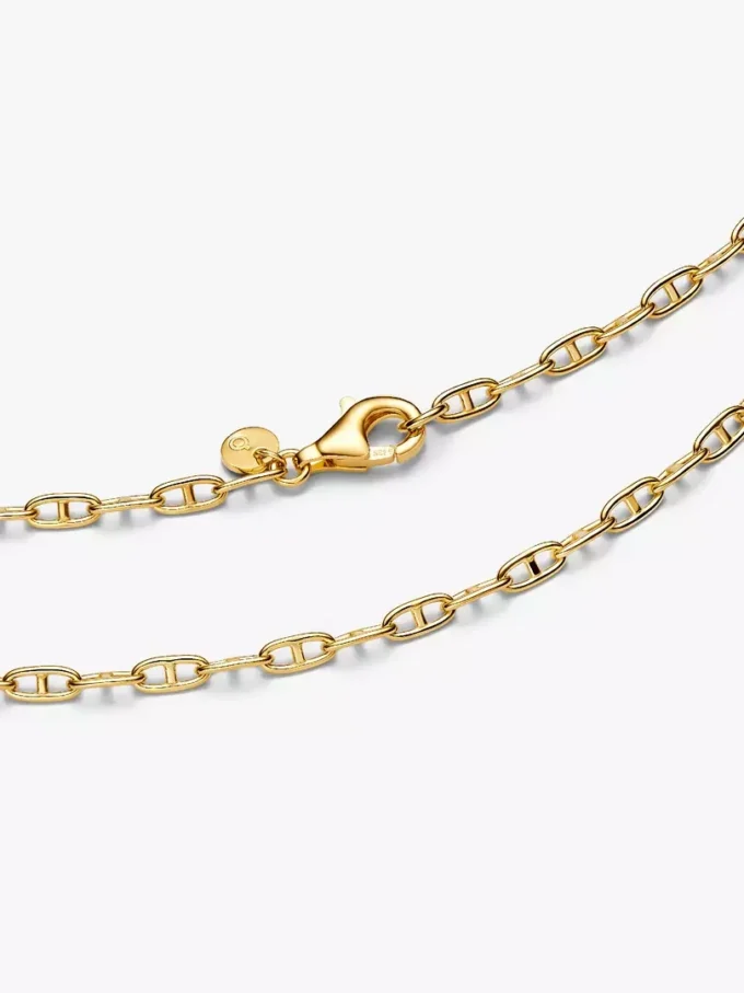 Anker-Halskette, 14 Karat vergoldet Anker-Halskette, 14 Karat vergoldet