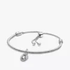 April Eternity Circle Dangle Charm Armband-Set, 2er-Set April Eternity Circle Dangle Charm Armband-Set, 2er-Set