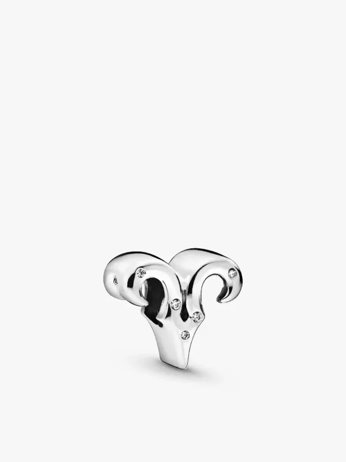 Aries-Sternzeichen-Charm-Armband-Set mit 2 Stücken