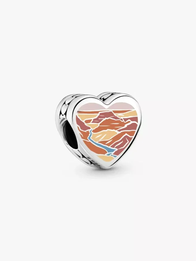 Arizona-Herz-Charm aus Sterlingsilber Arizona-Herz-Charm aus Sterlingsilber