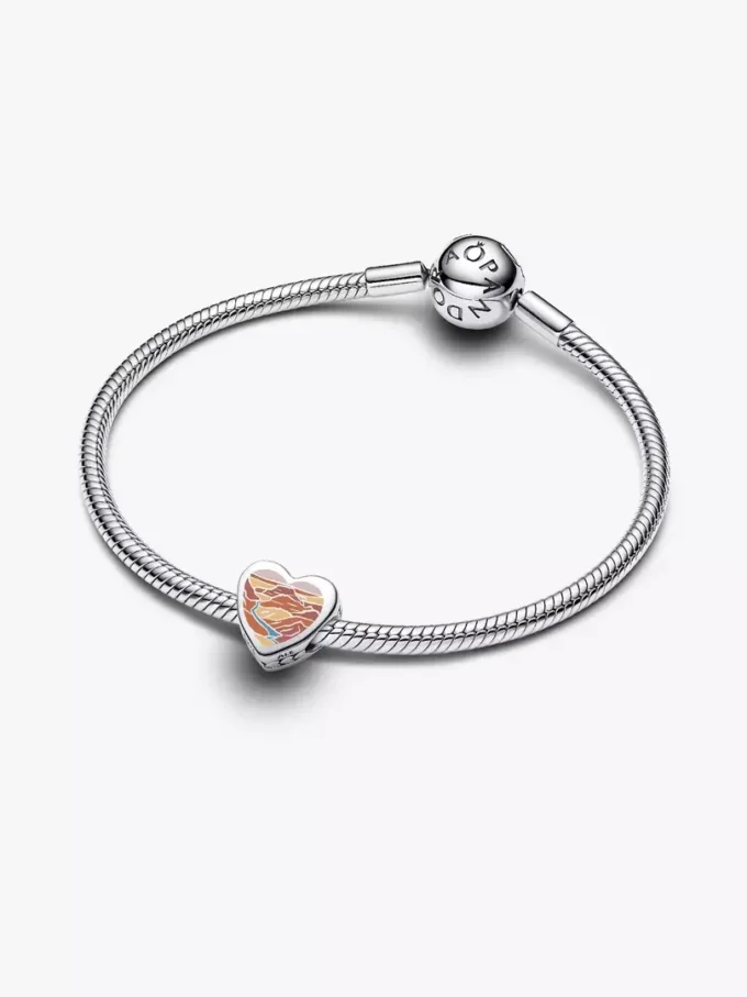 Arizona-Herz-Charm aus Sterlingsilber Arizona-Herz-Charm aus Sterlingsilber