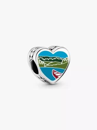 Arkansas-Herz-Charm aus Sterlingsilber