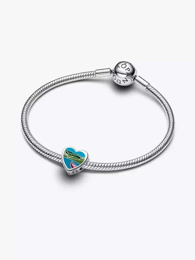 Arkansas-Herz-Charm aus Sterlingsilber Arkansas-Herz-Charm aus Sterlingsilber