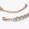 Armband mit dreifachem Steinhart 14-karätige Vergoldung Armband mit dreifachem Steinhart 14-karätige Vergoldung
