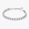 Armband mit dreifachem Steinherz aus Sterlingsilber Armband mit dreifachem Steinherz aus Sterlingsilber
