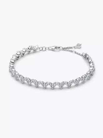 Armband mit dreifachem Steinherz aus Sterlingsilber Armband mit dreifachem Steinherz aus Sterlingsilber