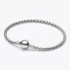 Armband mit Flügelkette und rundem Verschluss aus Sterlingsilber Armband mit Flügelkette und rundem Verschluss aus Sterlingsilber