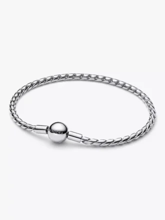 Armband mit Flügelkette und rundem Verschluss aus Sterlingsilber Armband mit Flügelkette und rundem Verschluss aus Sterlingsilber
