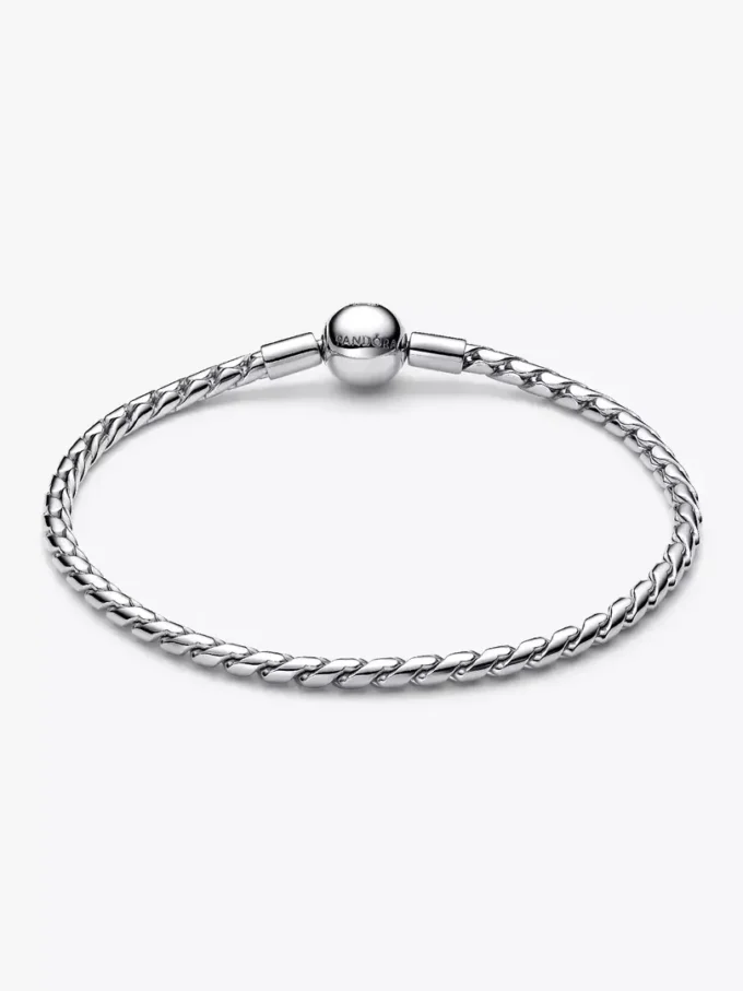 Armband mit Flügelkette und rundem Verschluss aus Sterlingsilber Armband mit Flügelkette und rundem Verschluss aus Sterlingsilber