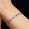 Armband mit kubanischer Kette aus Sterlingsilber Armband mit kubanischer Kette aus Sterlingsilber