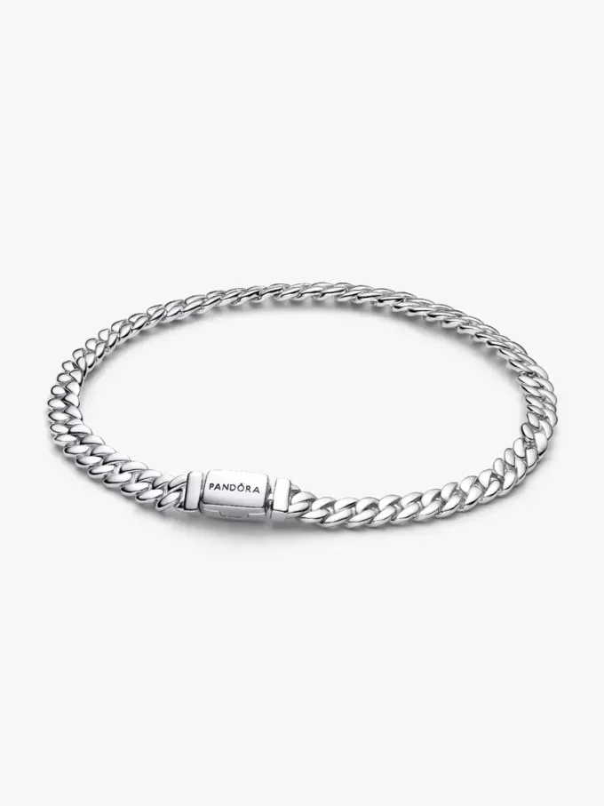 Armband mit kubanischer Kette aus Sterlingsilber Armband mit kubanischer Kette aus Sterlingsilber