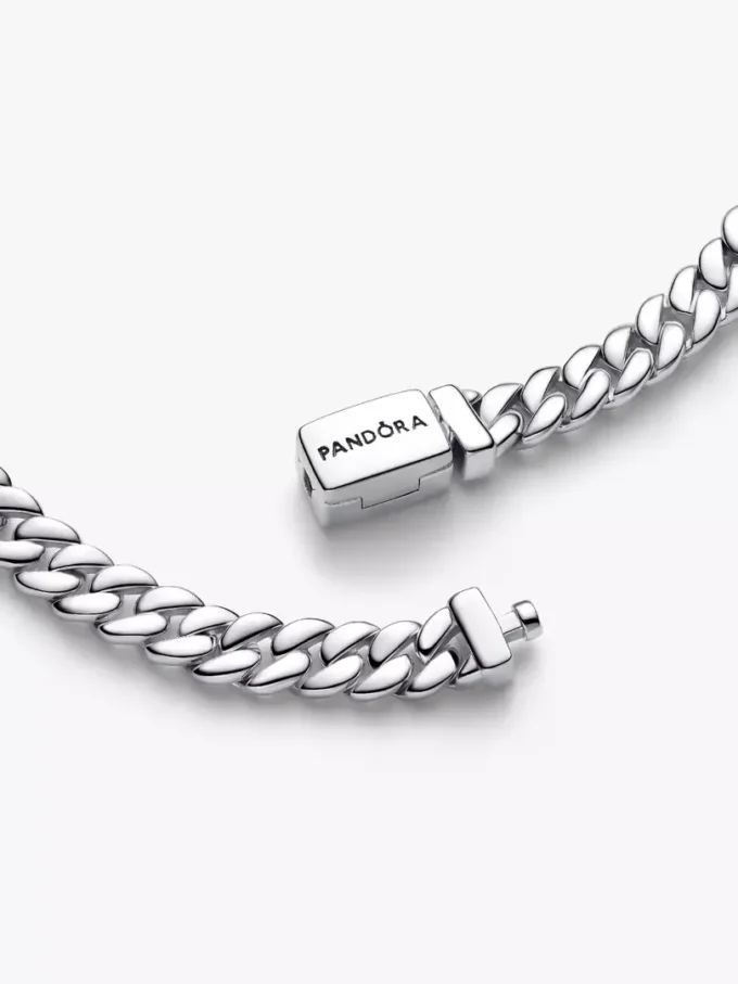 Armband mit kubanischer Kette aus Sterlingsilber Armband mit kubanischer Kette aus Sterlingsilber