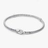 Armband mit Nietenverschluss und Kette – Sterlingsilber Armband mit Nietenverschluss und Kette – Sterlingsilber