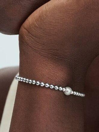 Armbänder aus behandelten Süßwasser-Zuchtperlen und Perlen – Sterlingsilber Armbänder aus behandelten Süßwasser-Zuchtperlen und Perlen – Sterlingsilber