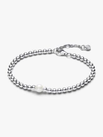 Armbänder aus behandelten Süßwasser-Zuchtperlen und Perlen – Sterlingsilber Armbänder aus behandelten Süßwasser-Zuchtperlen und Perlen – Sterlingsilber