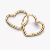 Asymmetrische Herz-Ohrringe, 14 Karat vergoldet Asymmetrische Herz-Ohrringe, 14 Karat vergoldet