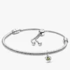 August Eternity Circle Dangle Charm Armband-Set, 2er-Set August Eternity Circle Dangle Charm Armband-Set, 2er-Set