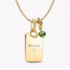 August-Set mit gravierbaren Dangle Charms, 3er-Set