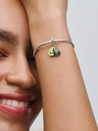 Avocado-Dangle Charm aus Sterlingsilber, 14-karätig vergoldet