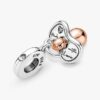 Baby-Schnuller-Dangle Charm – Sterlingsilber, 14 Karat Roségold-Beschichtung